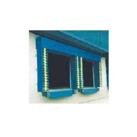 Chalfant Sewing Fabricators, Inc. Chalfant Blue Dock Door Seal Model 130 Heavy Duty 40 Ounce 8'W x 8'H with HD Wear Pleats 130P-8X8PBLUE